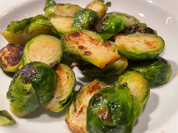 Pan-Fried Brussels sprouts