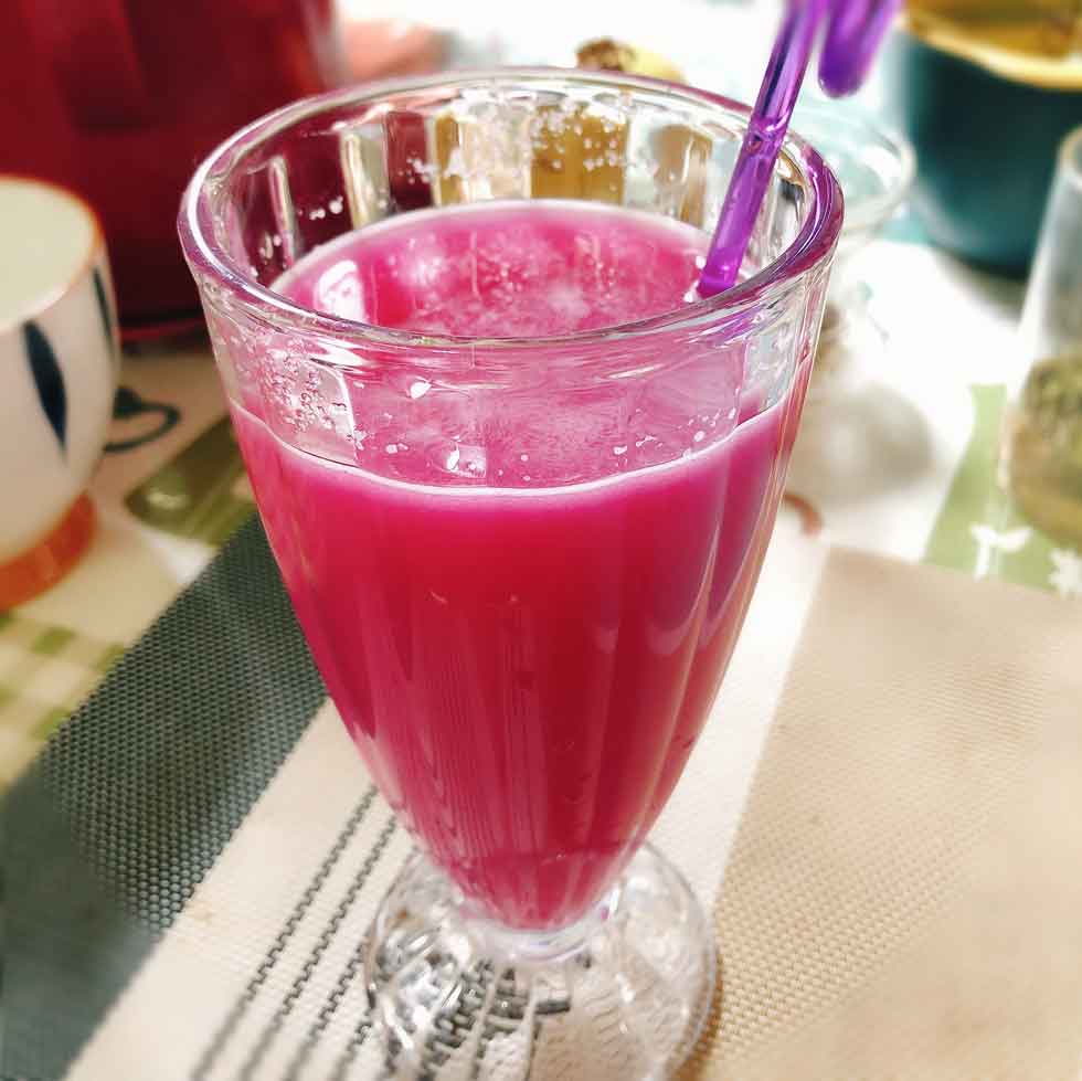   Lemon Purple Cabbage Juice