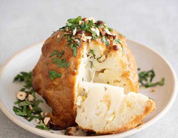 Roasted Cauliflower with Sesame Paste