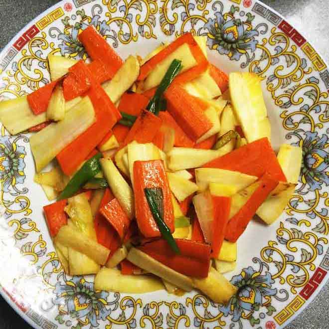 Carrot and Parsnip Stir-Fry